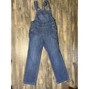 New York And Company Overalls Y2K Retro Wide Leg Sz 8 Millennial Throwback Comfy